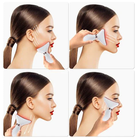 Masajeador Facial Eléctrico Anti-Arruga Luz LED