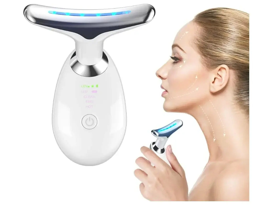 Masajeador Facial Eléctrico Anti-Arruga Luz LED