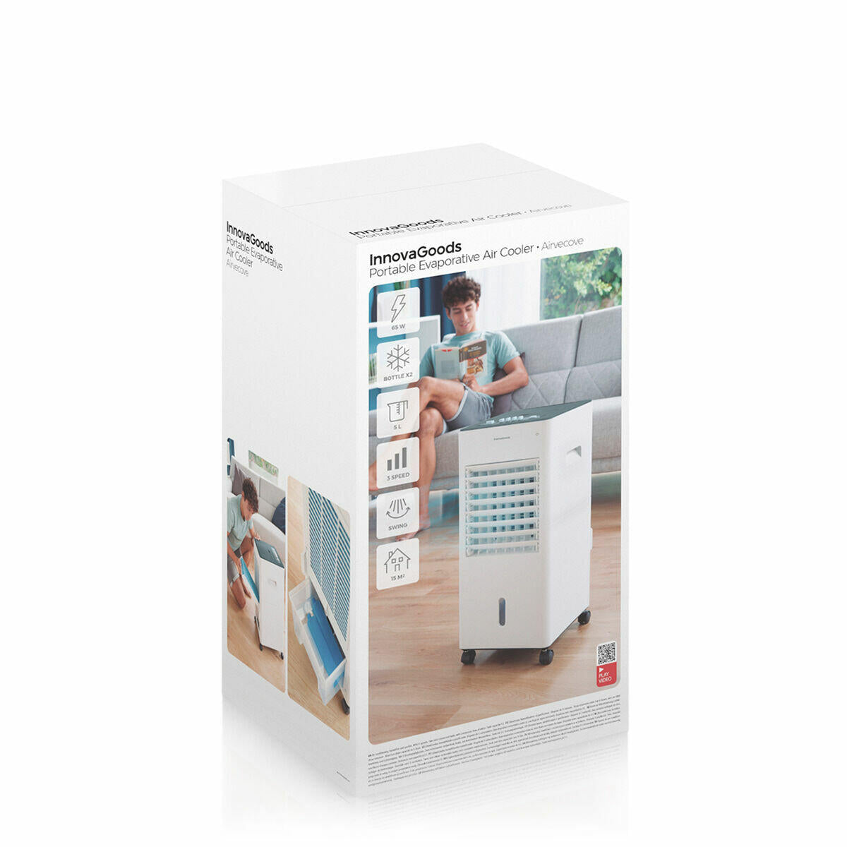Climatizador Evaporativo Portátil Multifunción 5 Litros