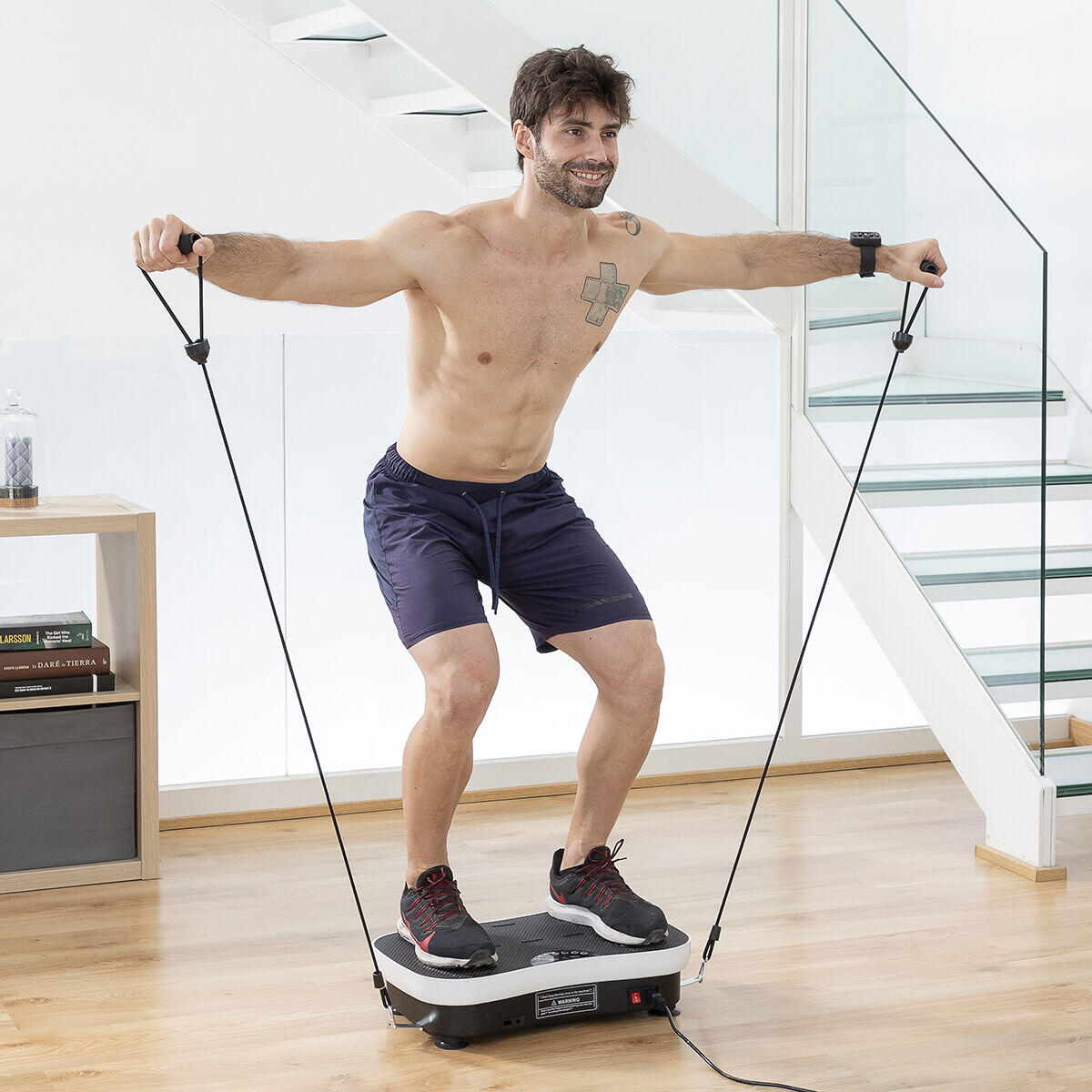 Plataforma Vibratoria de Entrenamiento con Bandas Elásticas