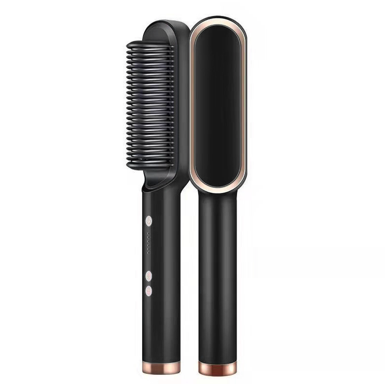 Cepillo Alisador de Pelo Eléctrico Anti-Frizz
