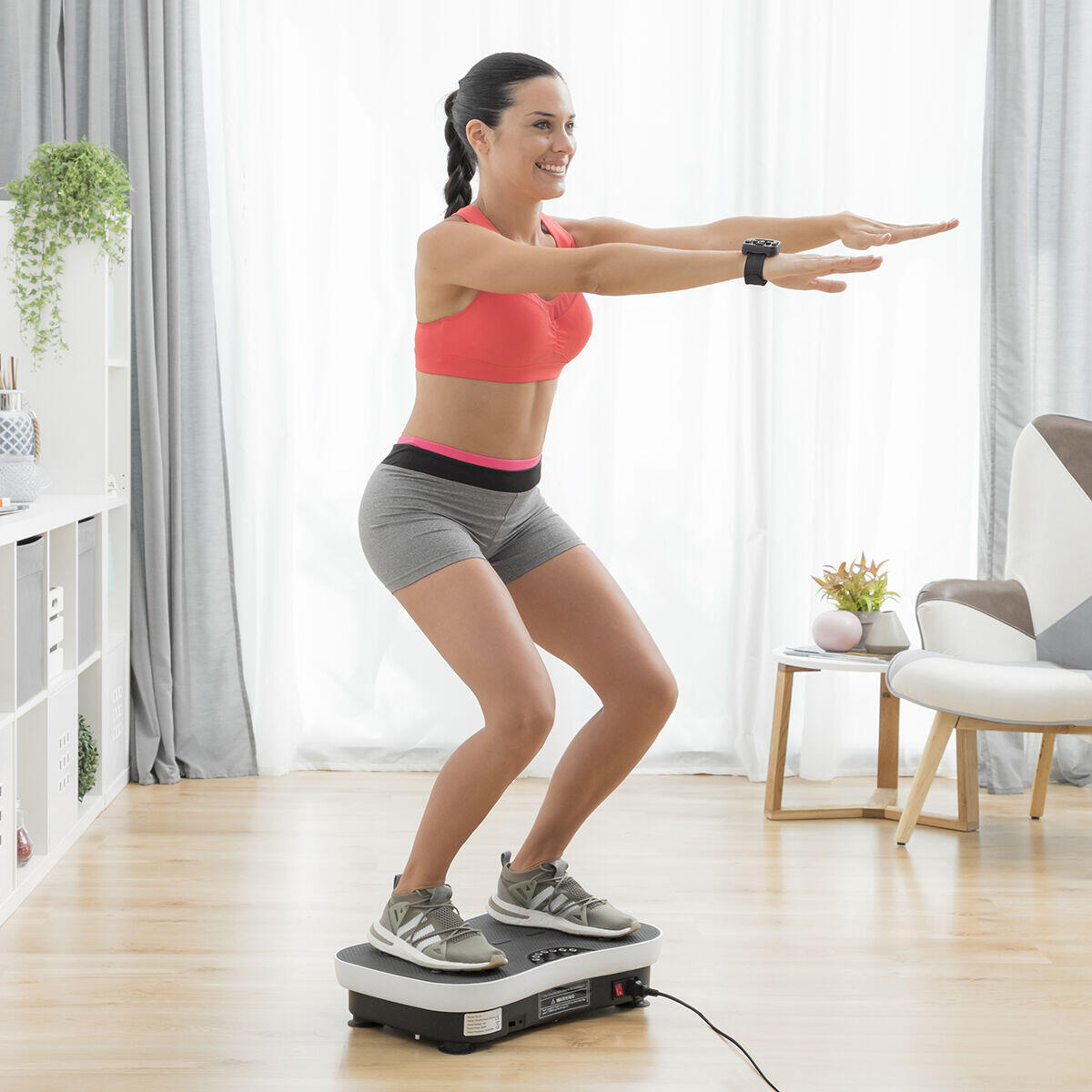 Plataforma Vibratoria de Entrenamiento con Bandas Elásticas