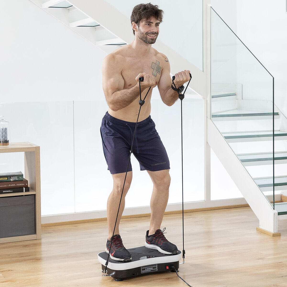 Plataforma Vibratoria de Entrenamiento con Bandas Elásticas