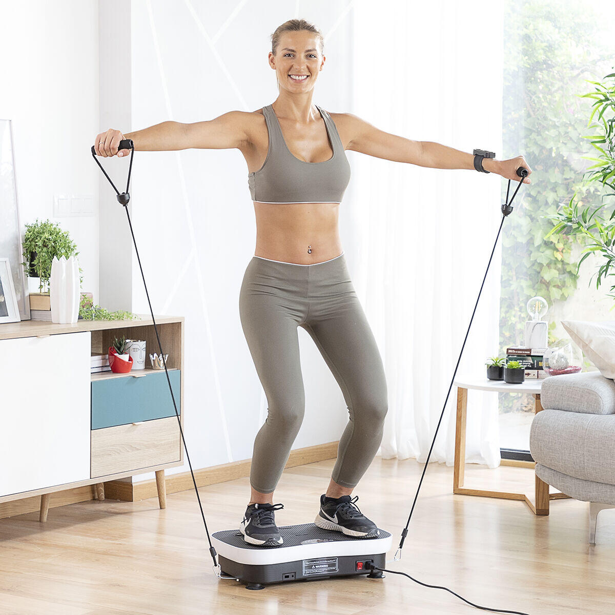 Plataforma Vibratoria de Entrenamiento con Bandas Elásticas