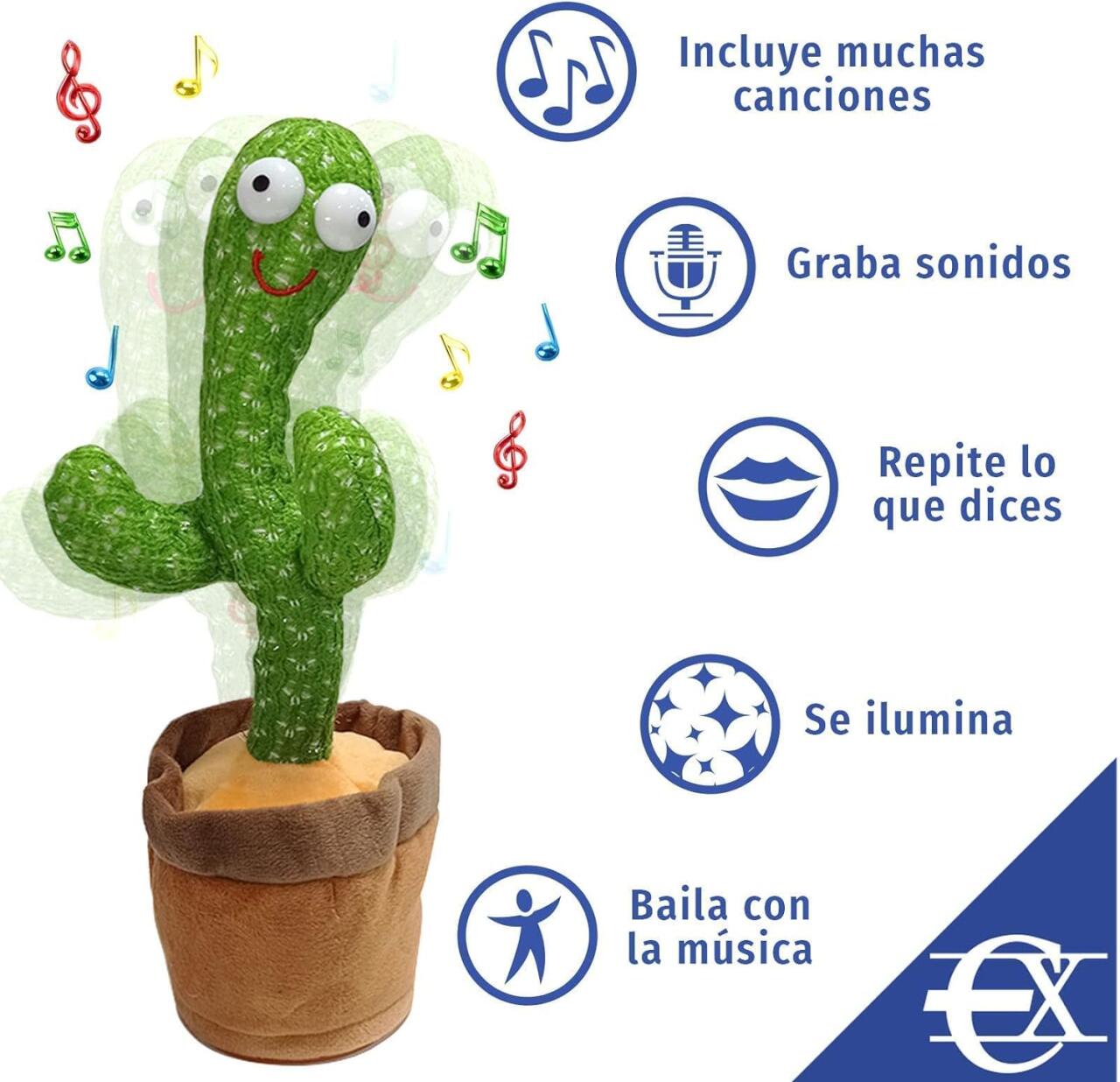 Cactus Bailarín Interactivo Juguete para Bebé