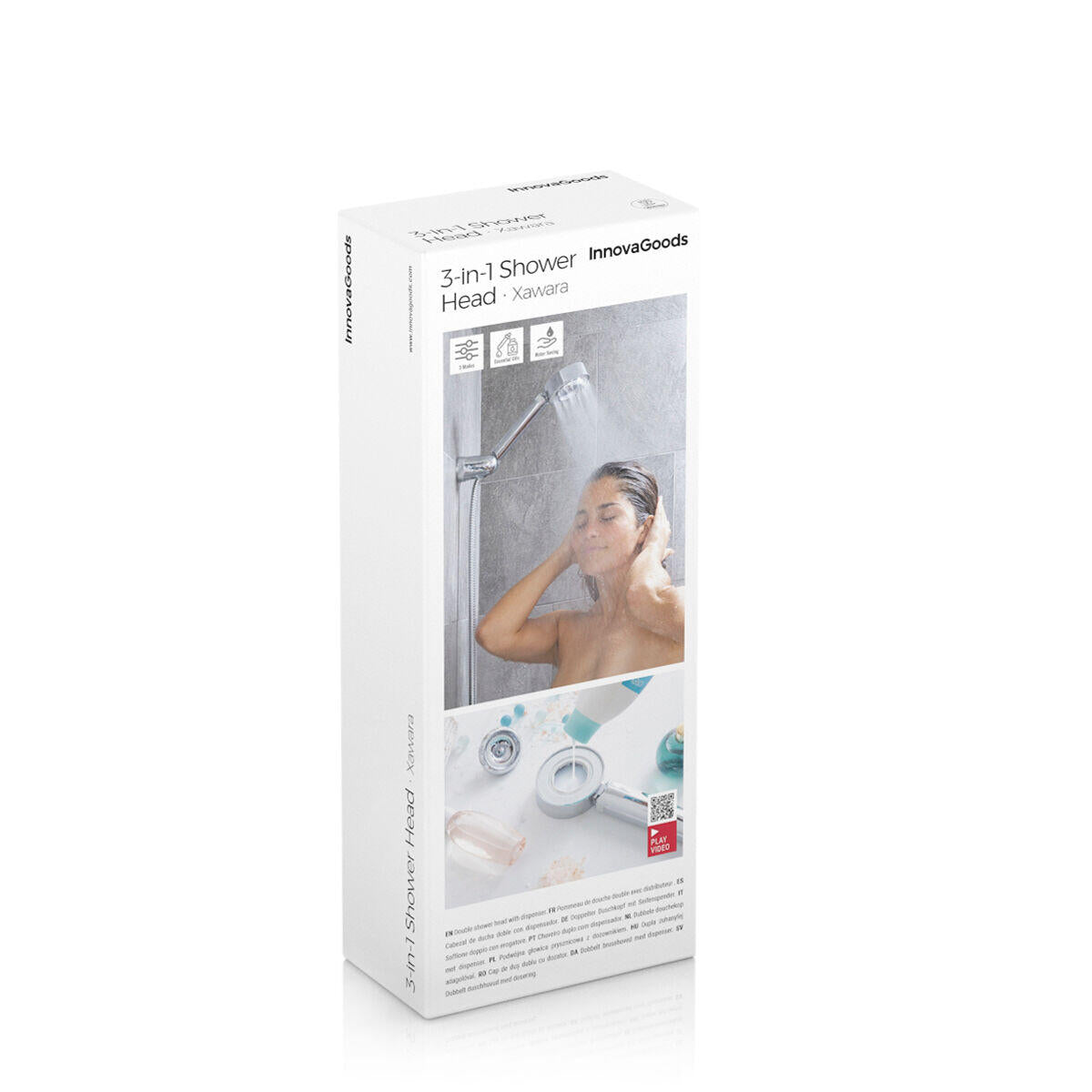 Alcachofa de Ducha Doble con Dispensador 3 en 1